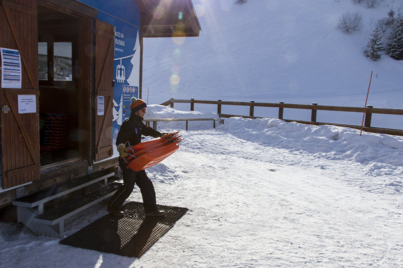 Sledging Park snow luge ticket office Chamrousse