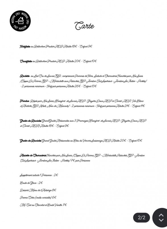 Restaurant l'Auberge du Virage_Chamrousse