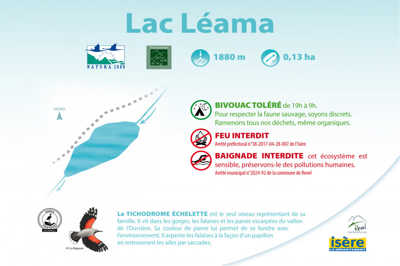 Information été lac Léama GR®738 Chamrousse refuge de la Pra