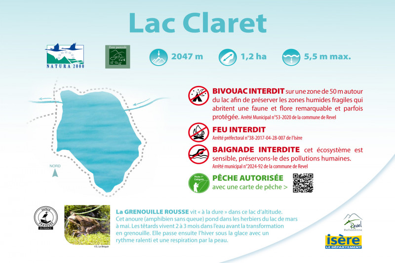 Information été lac Claret GR®738 Chamrousse refuge de la Pra