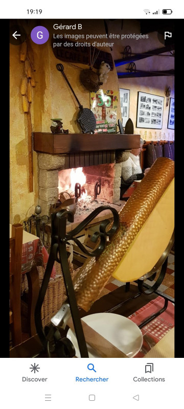 The fireplace