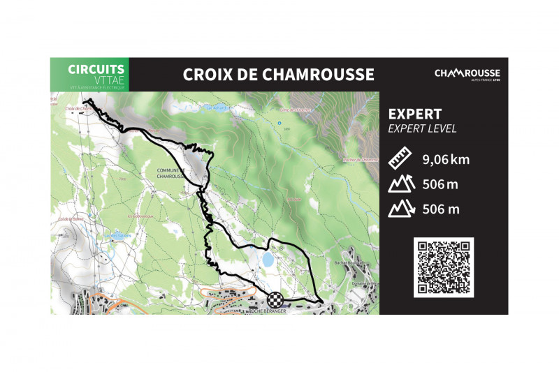 Circuit VTT noir n°4 Croix de Chamrousse en VTT Chamrousse