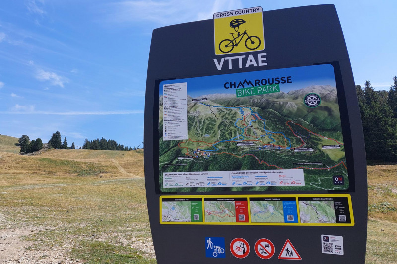 Chamrousse bike route map