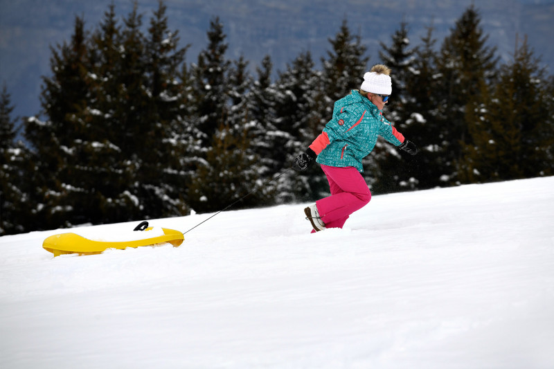 Children's tobogganing Chamrousse run