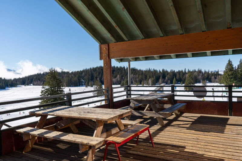 Picnic room terrace Chamrousse 1600 - Arselle plateau (Nordic area)