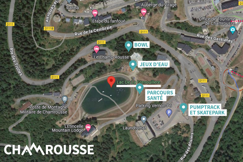 Spielzone La Grenouillère im Sommer