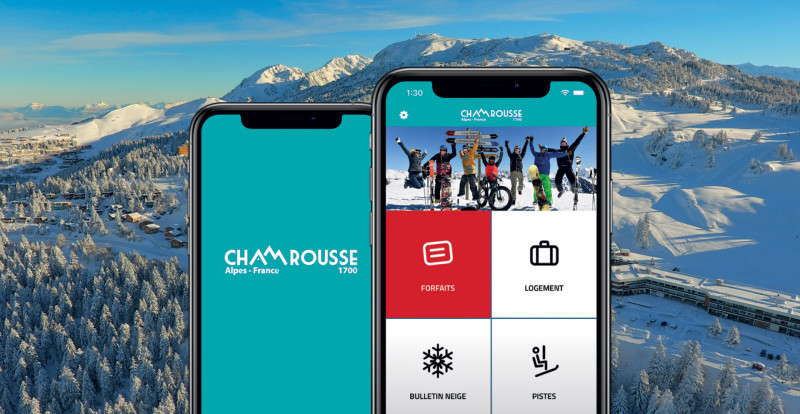 Chamrousse application mobile téléchargement Google play android App store apple station ski montagne grenoble lyon isère alpes france
