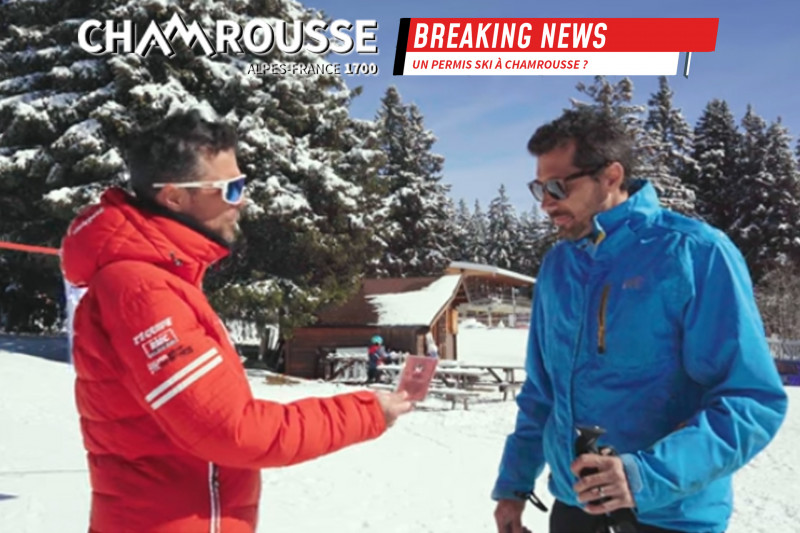Chamrousse blague 1er avril permis ski hiver station montagne grenoble isère alpes france