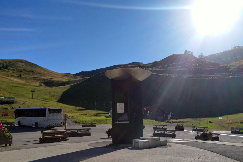Chamrousse summer bus mountain resort grenoble belledonne isere french alps france