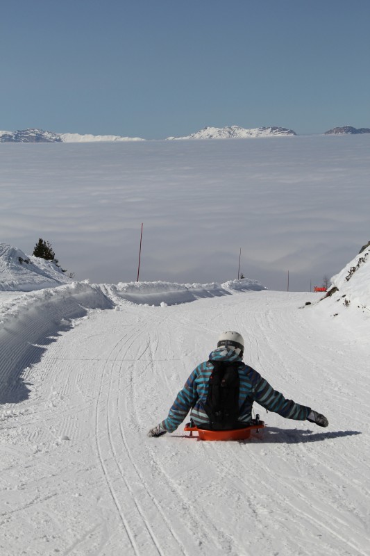 Chamrousse Sledging Park experience winter mountain ski resort isere french alps france