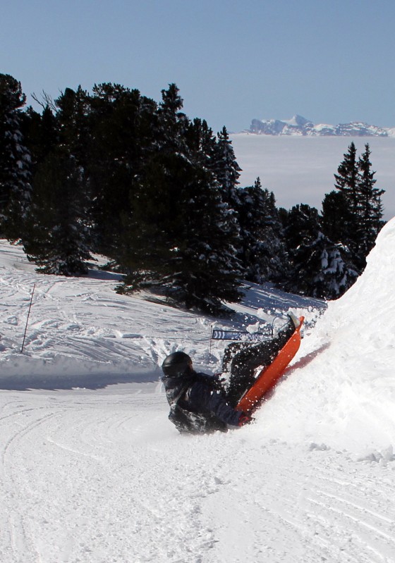 Chamrousse Sledging Park experience winter mountain ski resort isere french alps france