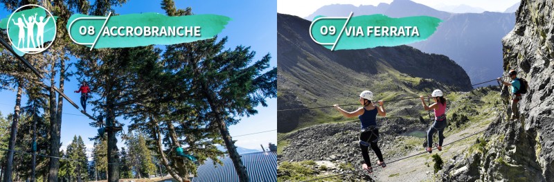 Chamrousse top 10 incontournable été tribu via ferrata parcours arbre accrobranche station montagne grenoble isère alpes france