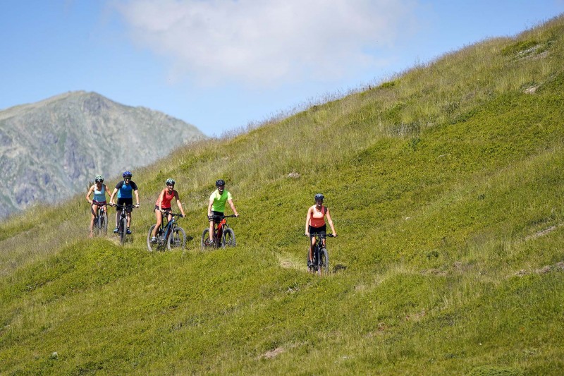 Chamrousse ebike trail mountain resort grenoble isere french alps france
