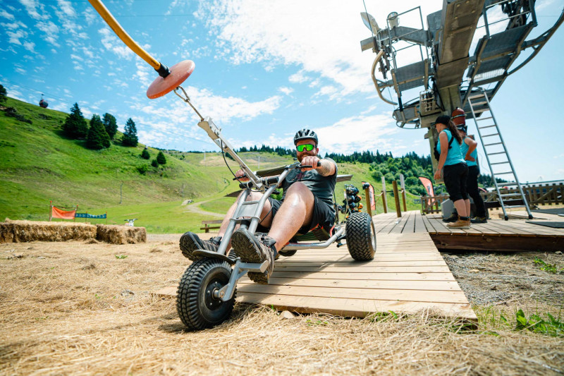 Chamrousse activity mountain kart all terrain Deval' Park summer mountain resort grenoble isère alpes france