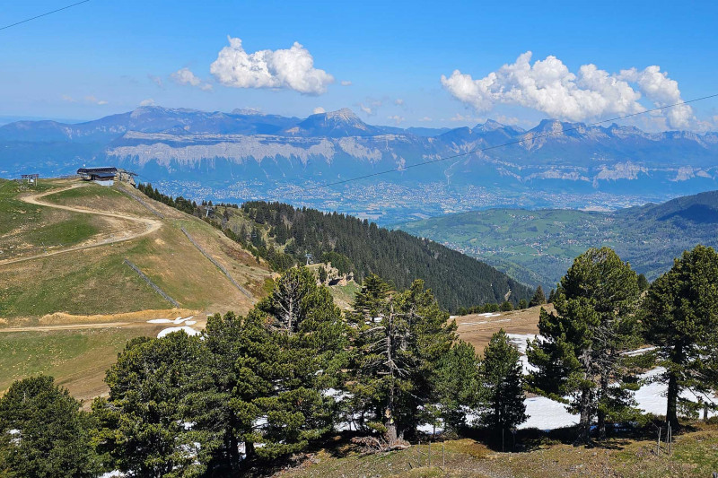 Chamrousse landscape mountain spring may june resort grenoble isere french alps france