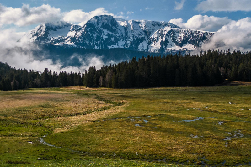 Chamrousse spring may plateau arselle mountain resort grenoble isere french alps france