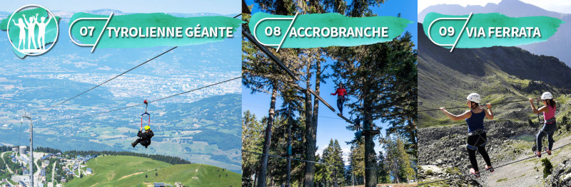 Chamrousse top 10 incontournable été tribu via ferrata parcours arbre accrobranche station montagne grenoble isère alpes france
