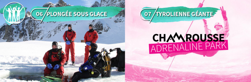 Chamrousse top 10 must-see winter friend ice diving giant zip line mountain ski resort grenoble isere french alps france