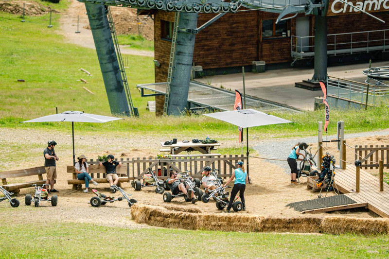 Chamrousse activity mountain kart all terrain chill zone Deval' Park summer mountain resort grenoble isère alpes france