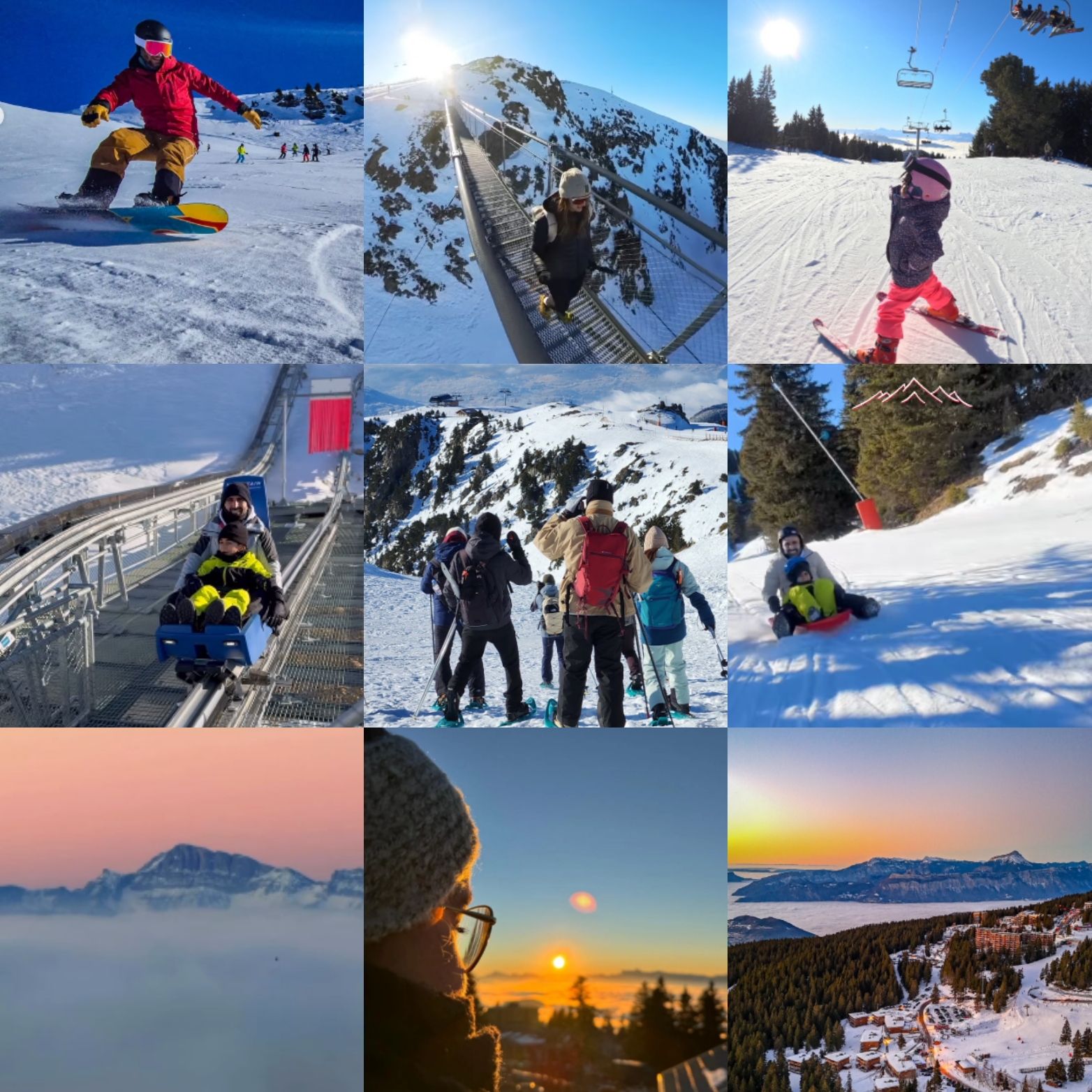 Chamrousse montage photo instagram memories facebook janvier 2026 station ski montagne grenoble isère alpes france - &copy; DR