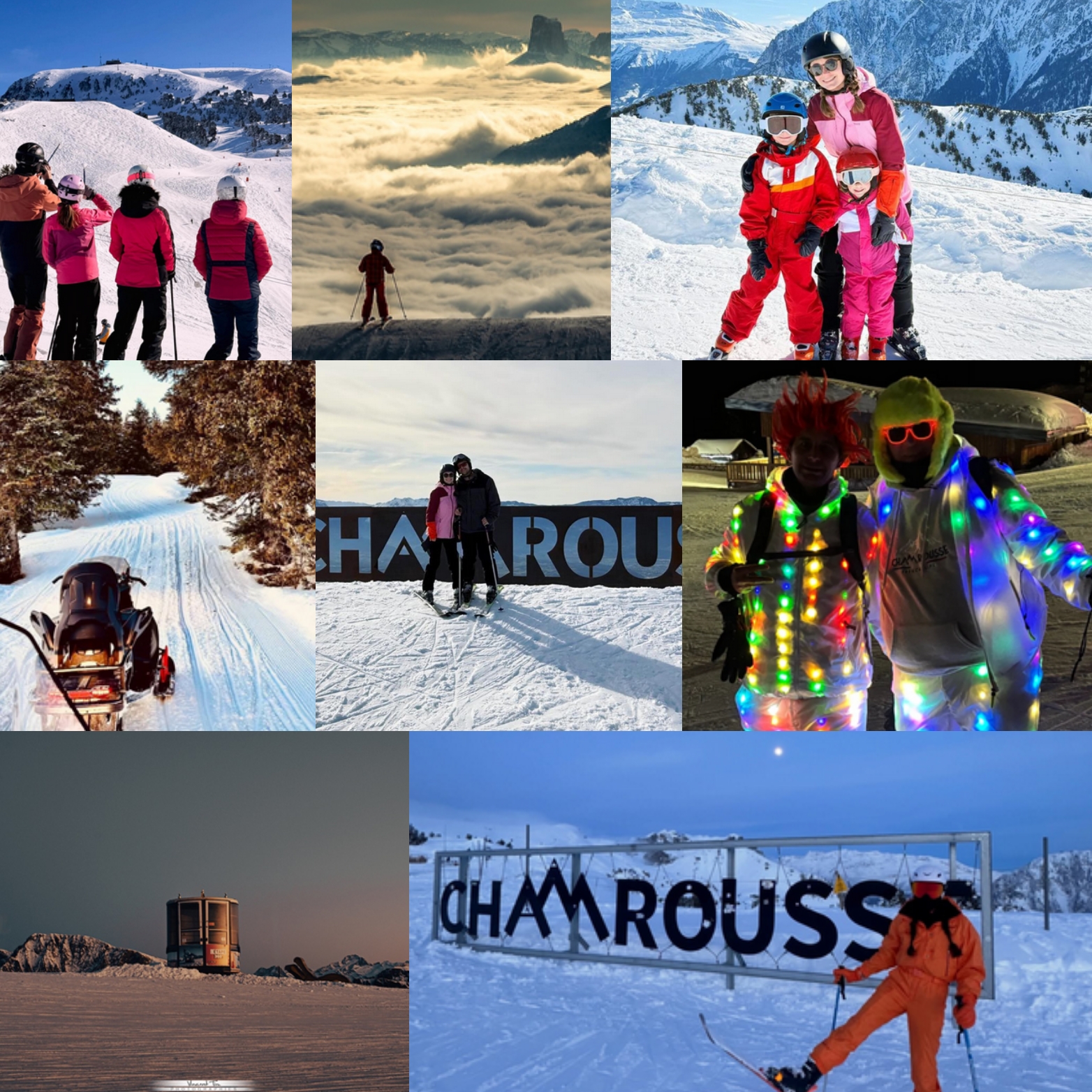 Chamrousse montage photo instagram memories facebook mars 2026 station ski montagne grenoble isère alpes france - &copy; DR