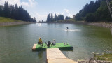 Wakeboard activity at Lac de la Grenouillere