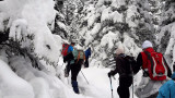 Olivier Bizet snowshoe outing