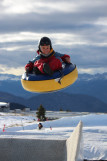 Airbag snowtubing Chamrousse