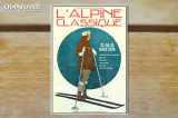 Affiche Alpine Classique événement vintage 2026 Chamrousse