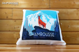 Chamrousse coussin chamois boutique souvenir cadeau décoration chalet montagne station ski grenoble isère alpes france