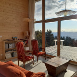 Intérieur salon séjour chalet nounours Chamrousse