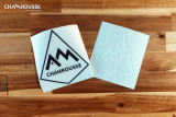 Chamrousse autocollant sticker ambassadeur station ski boutique souvenir cadeau montagne grenoble isère alpes france