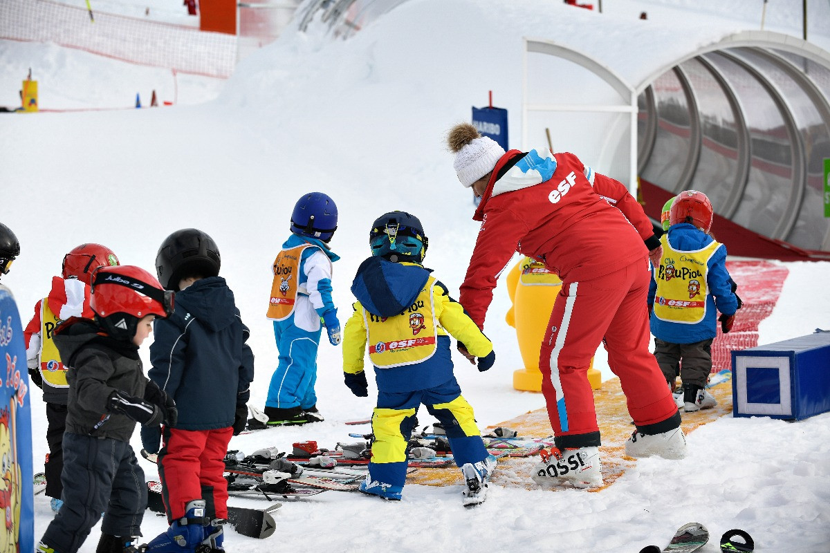 ESF collective ski lesson