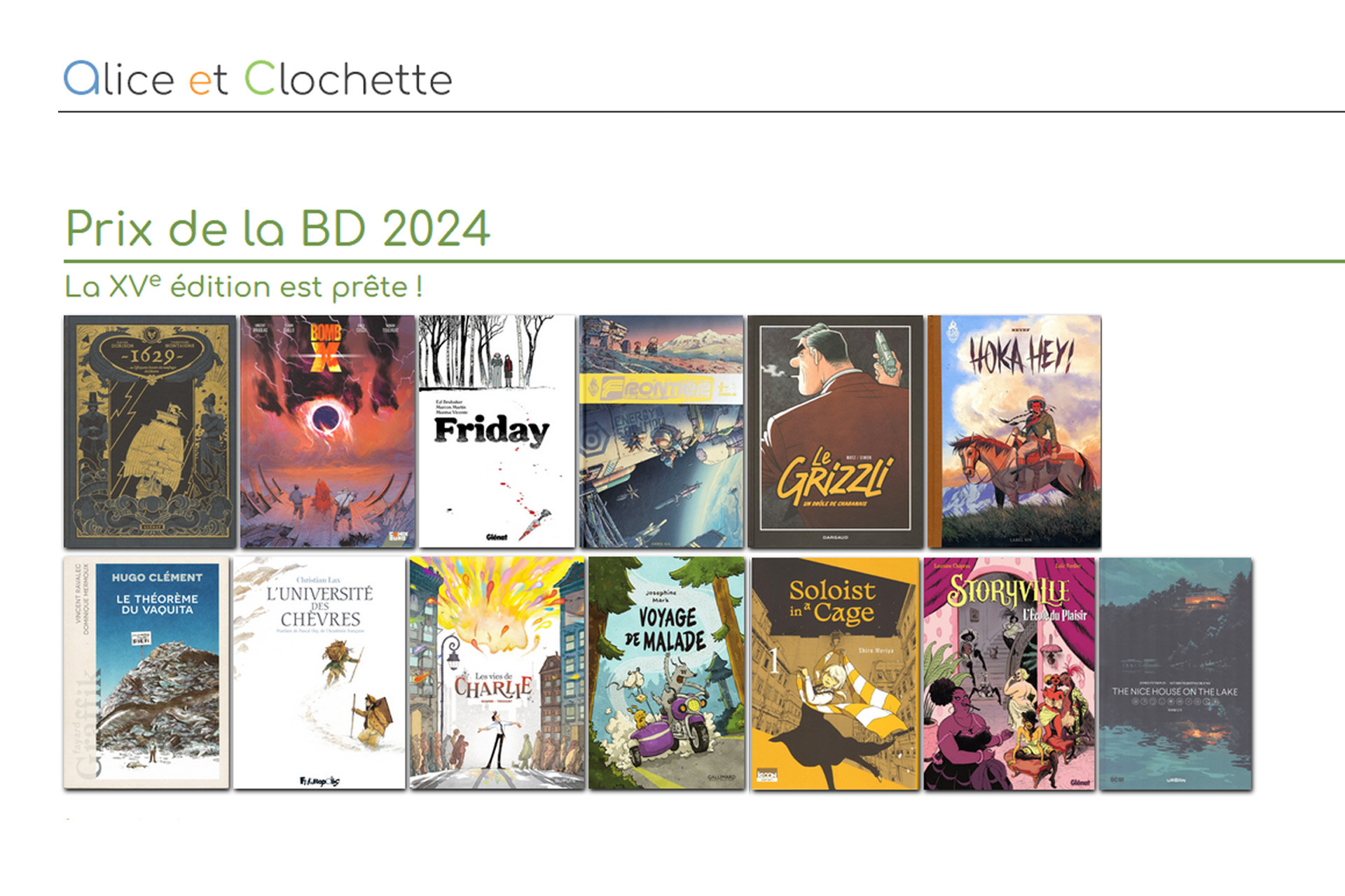 Chamrousse library 2024 comic book prize