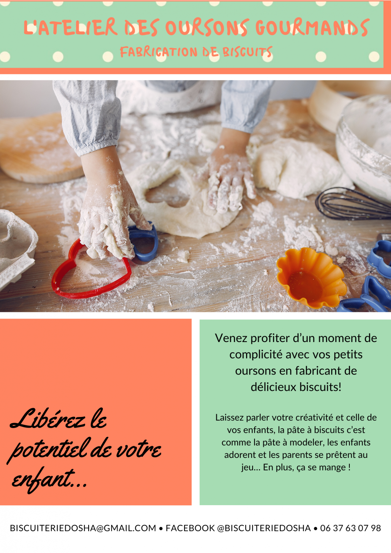 Atelier fabrication biscuits Chamrousse