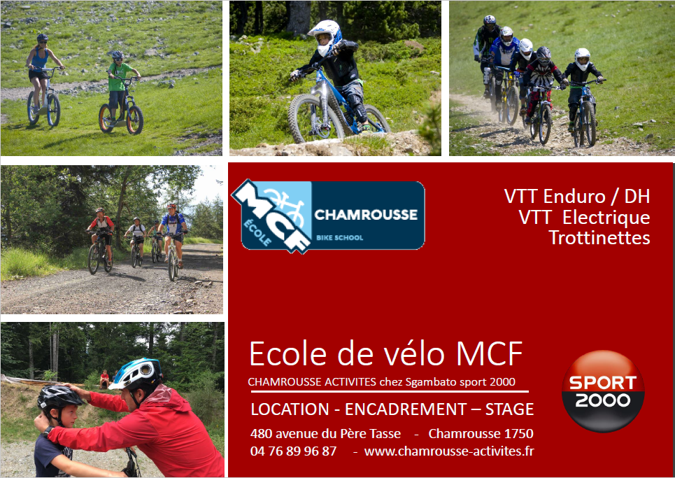 Ecole de velo MCF Chamrousse activités - Sgambato