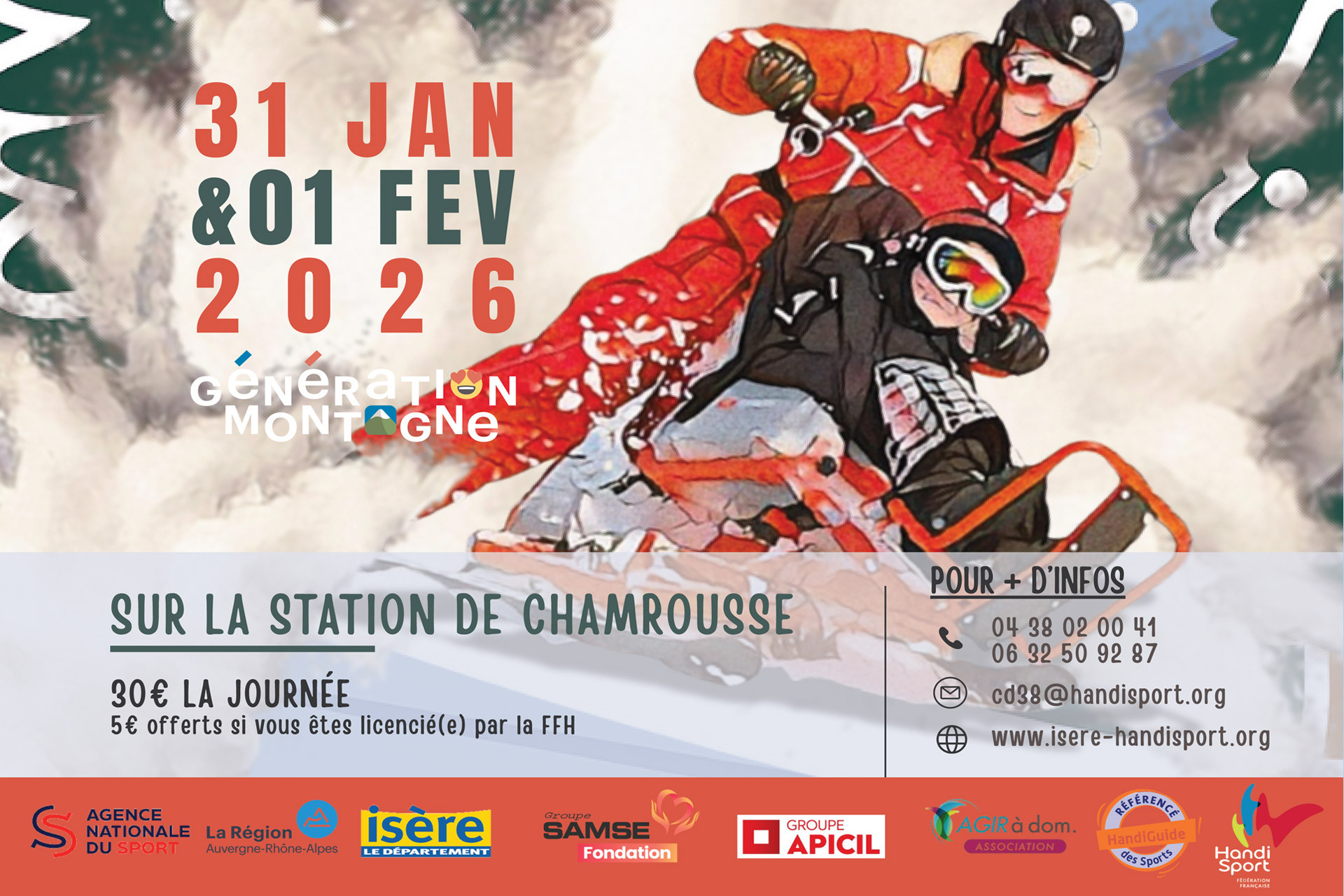 Handi'Gliss - Chamrousse handi-ski discovery day