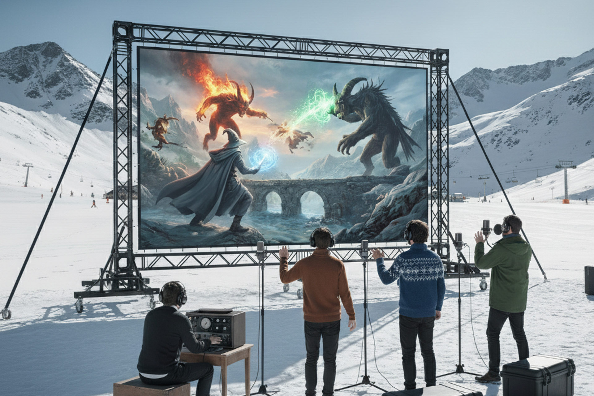 Silence, we're doubling_Chamrousse - © gemini ai Silence, we're doubling_Chamrousse