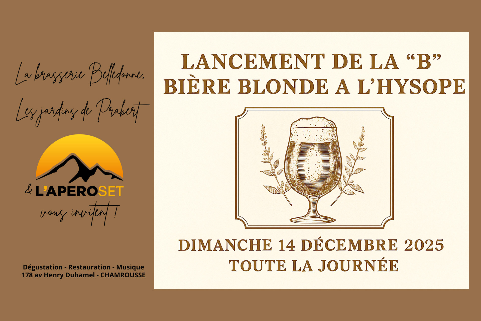 Lancement de la bière Lancement de la bière