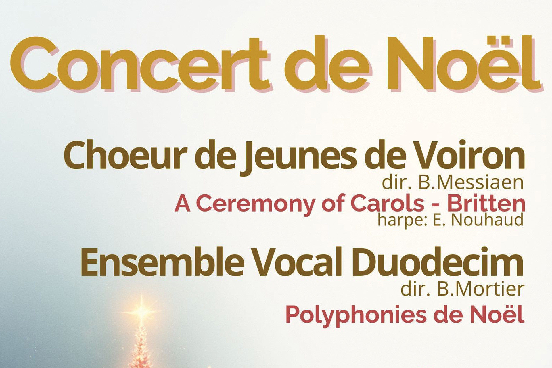 Christmas concert at Saint-Esprit Chamrousse church