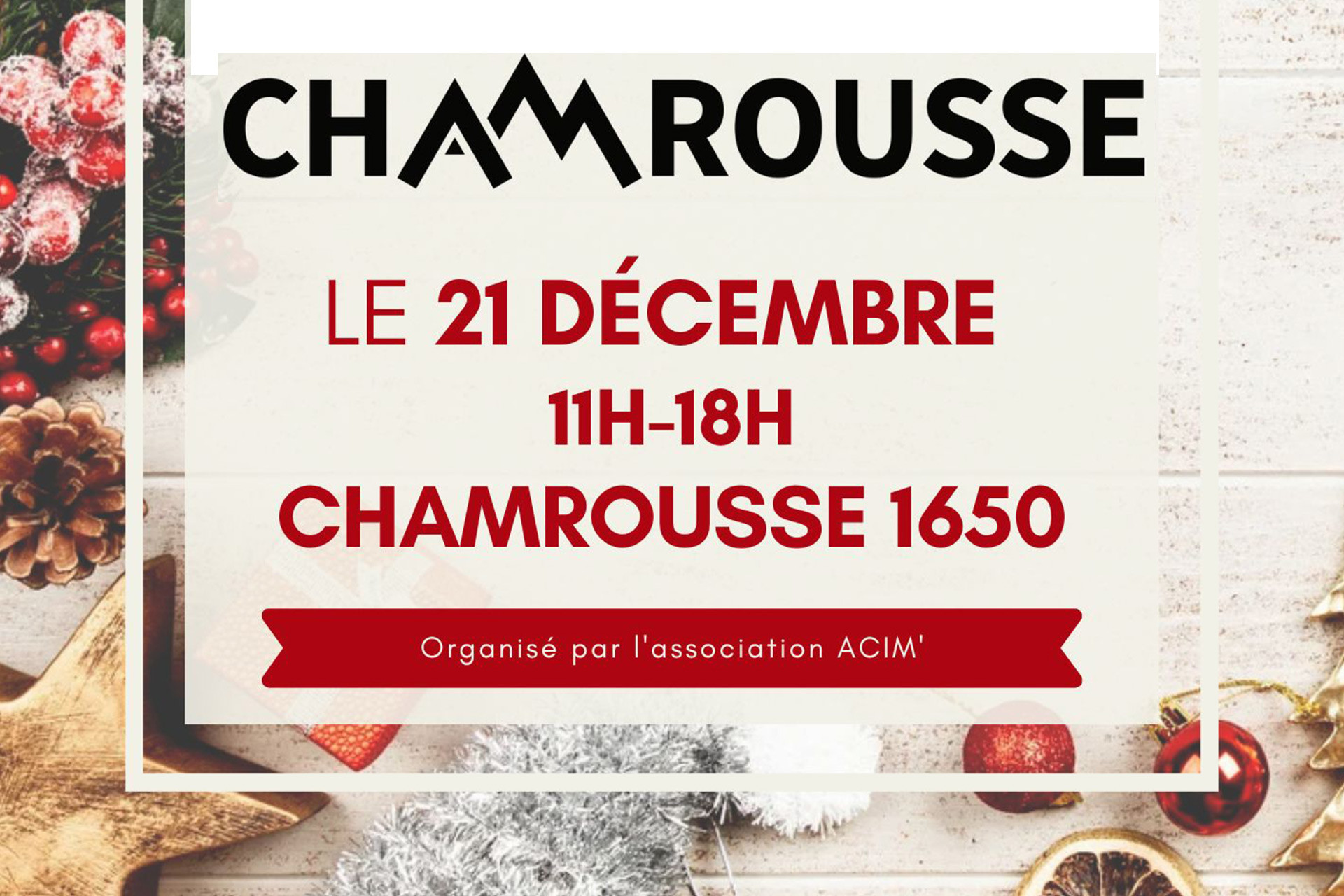 Marché de Noël - producteurs et artisans éco-responsables Chamrousse