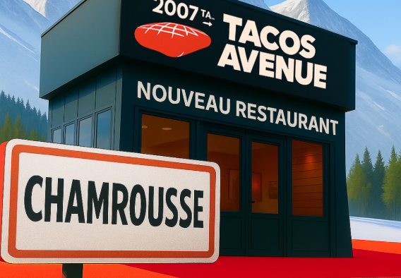 Inauguration Tacos Avenue Chamrousse - © AI Inauguration Tacos Avenue Chamrousse