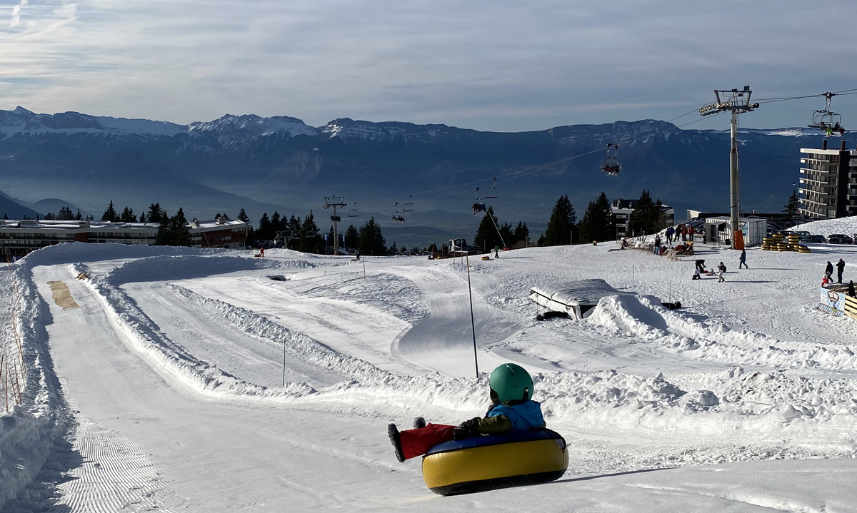 Ausblick Panorama snowtubing Chamrousse - © Wise Ride Ausblick Panorama snowtubing Chamrousse