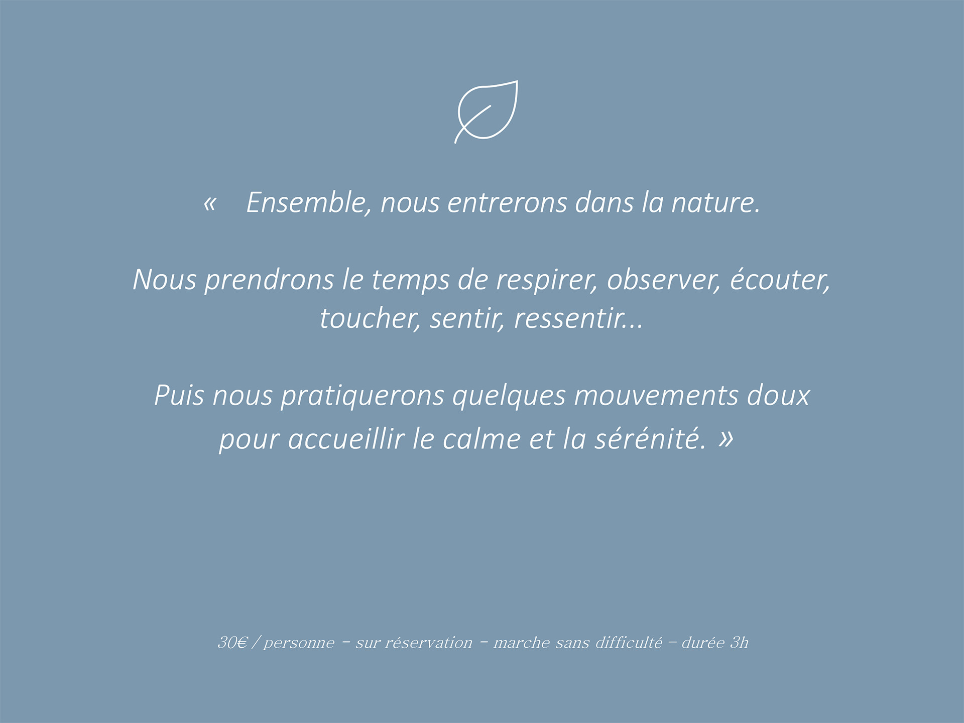 Informations balade bien-être Chamrousse