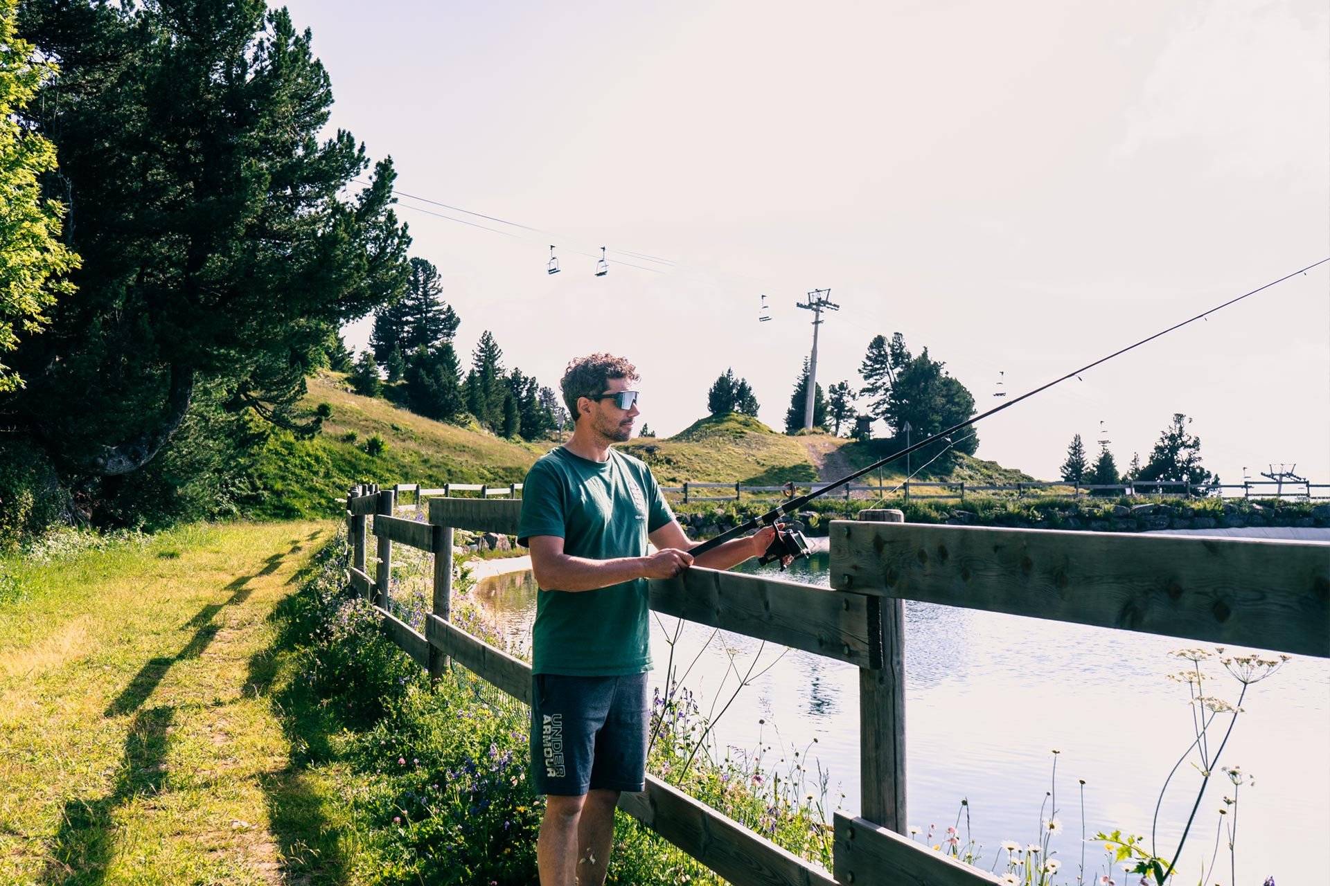 Chamrousse mountain lake fishing tournament