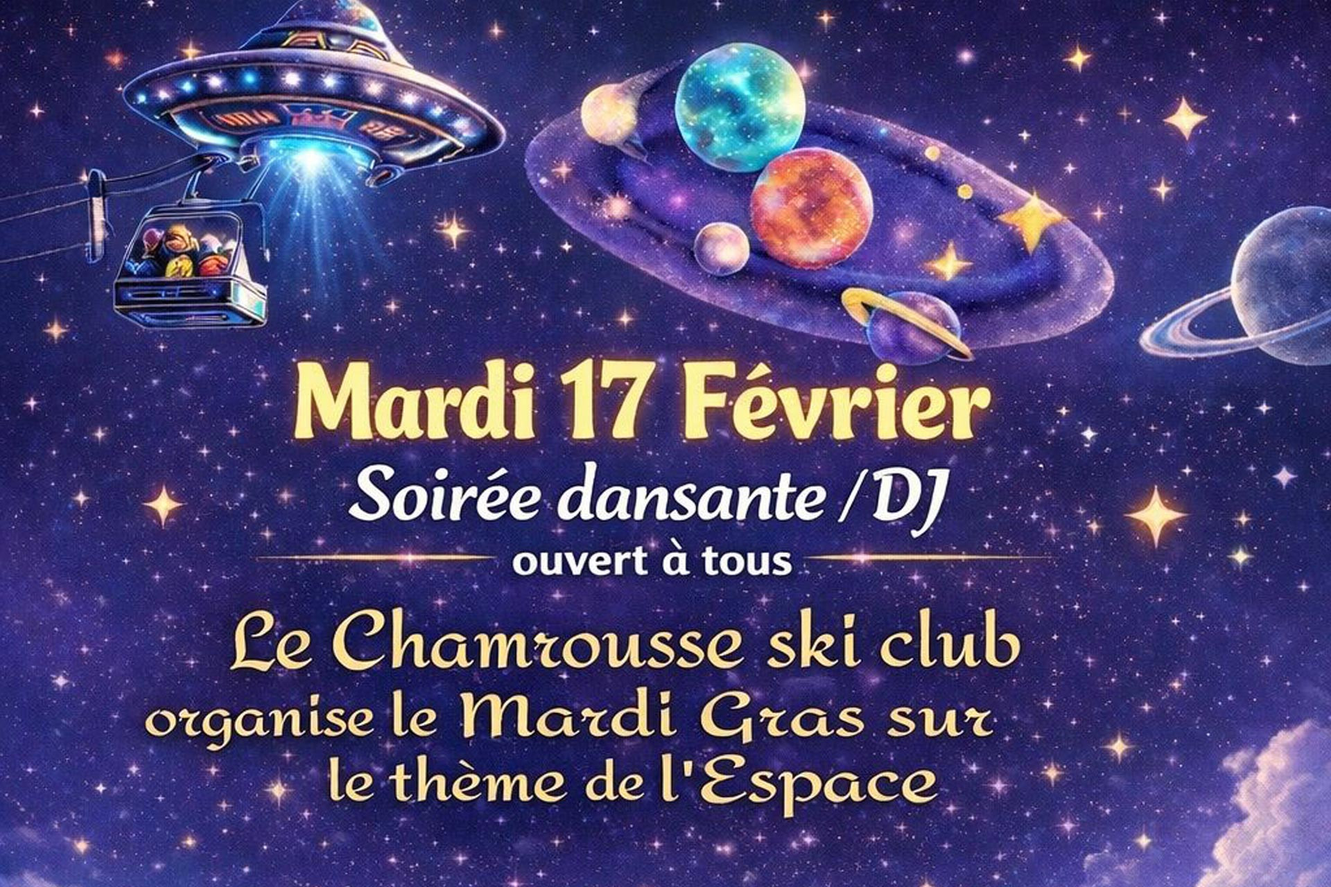 Soirée carnaval Mardi Gras 2026 Chamrousse - © Chamrousse Ski Club (CSC) Soirée carnaval Mardi Gras 2026 Chamrousse