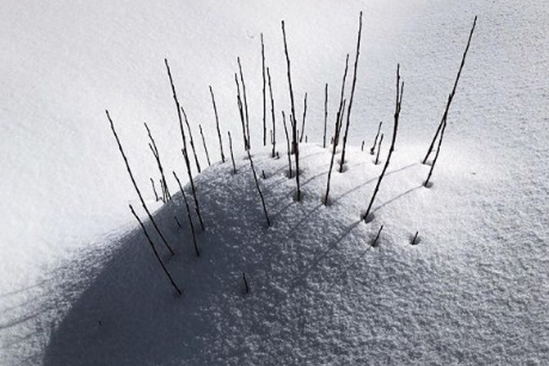 Winter land art walk in Chamrousse