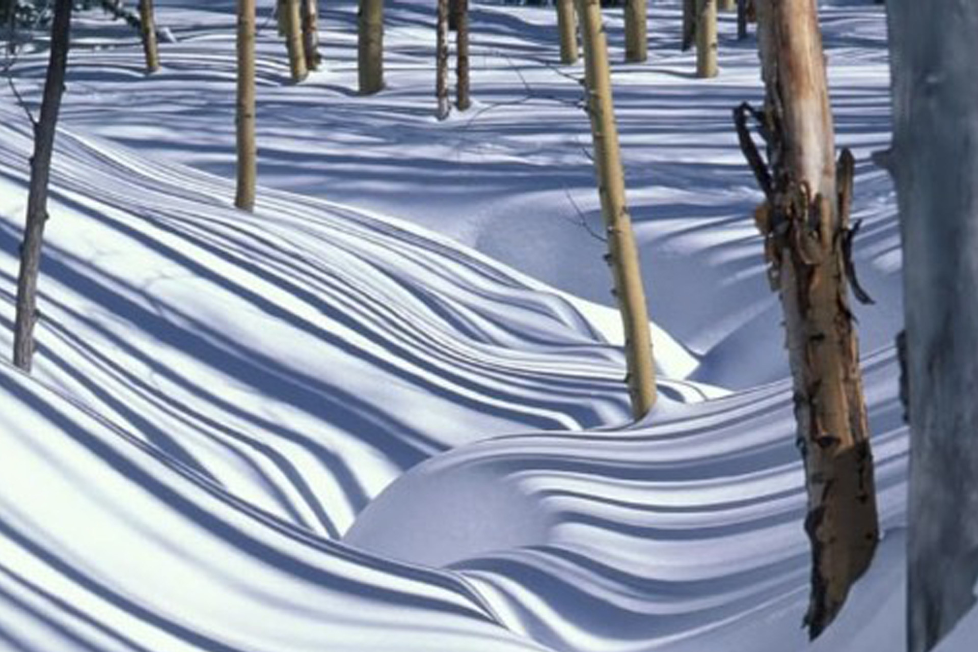 Winter land art walk in Chamrousse