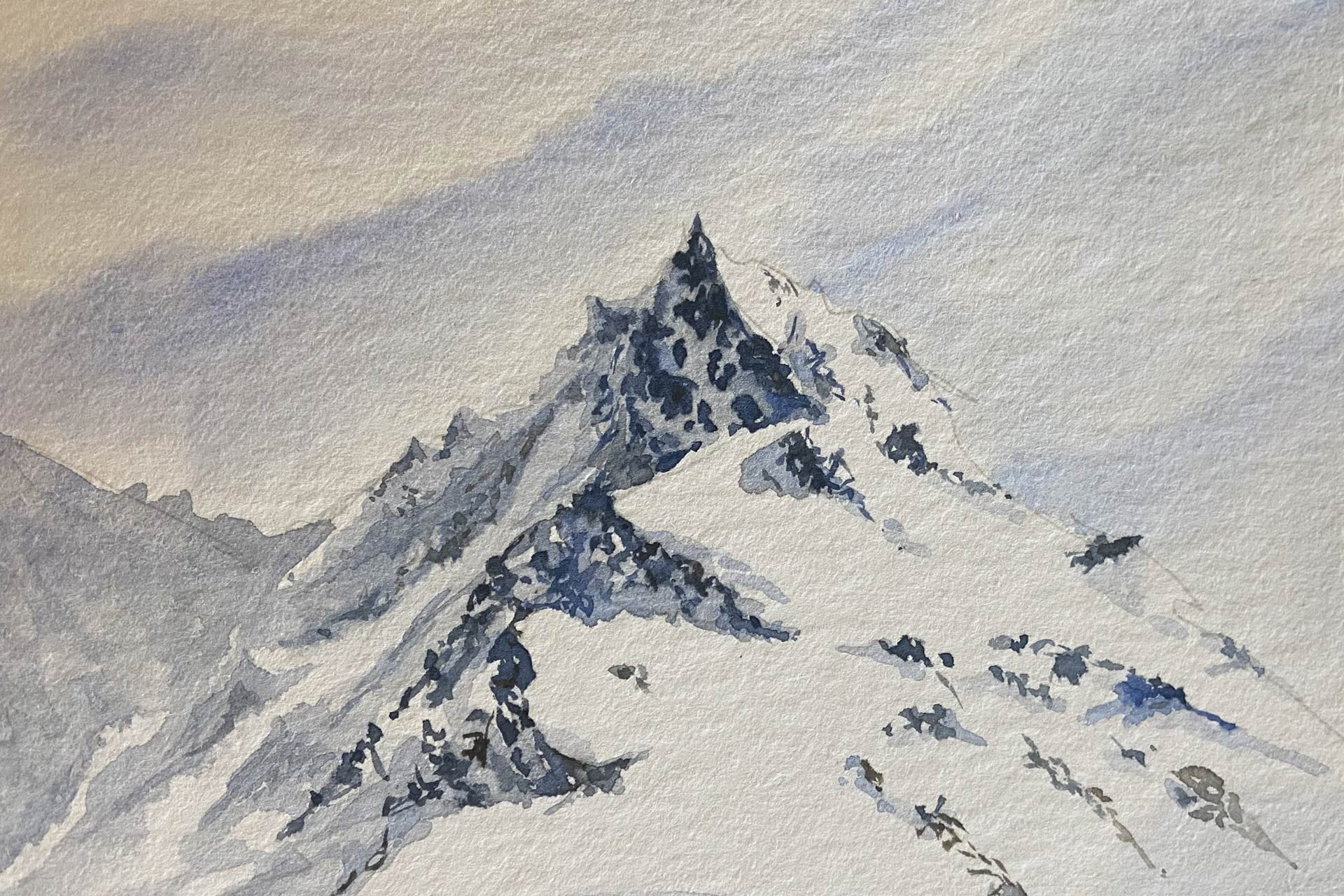 Aquarell-Spaziergang Chamrousse - © Isabelle Bronner Aquarell-Spaziergang Chamrousse