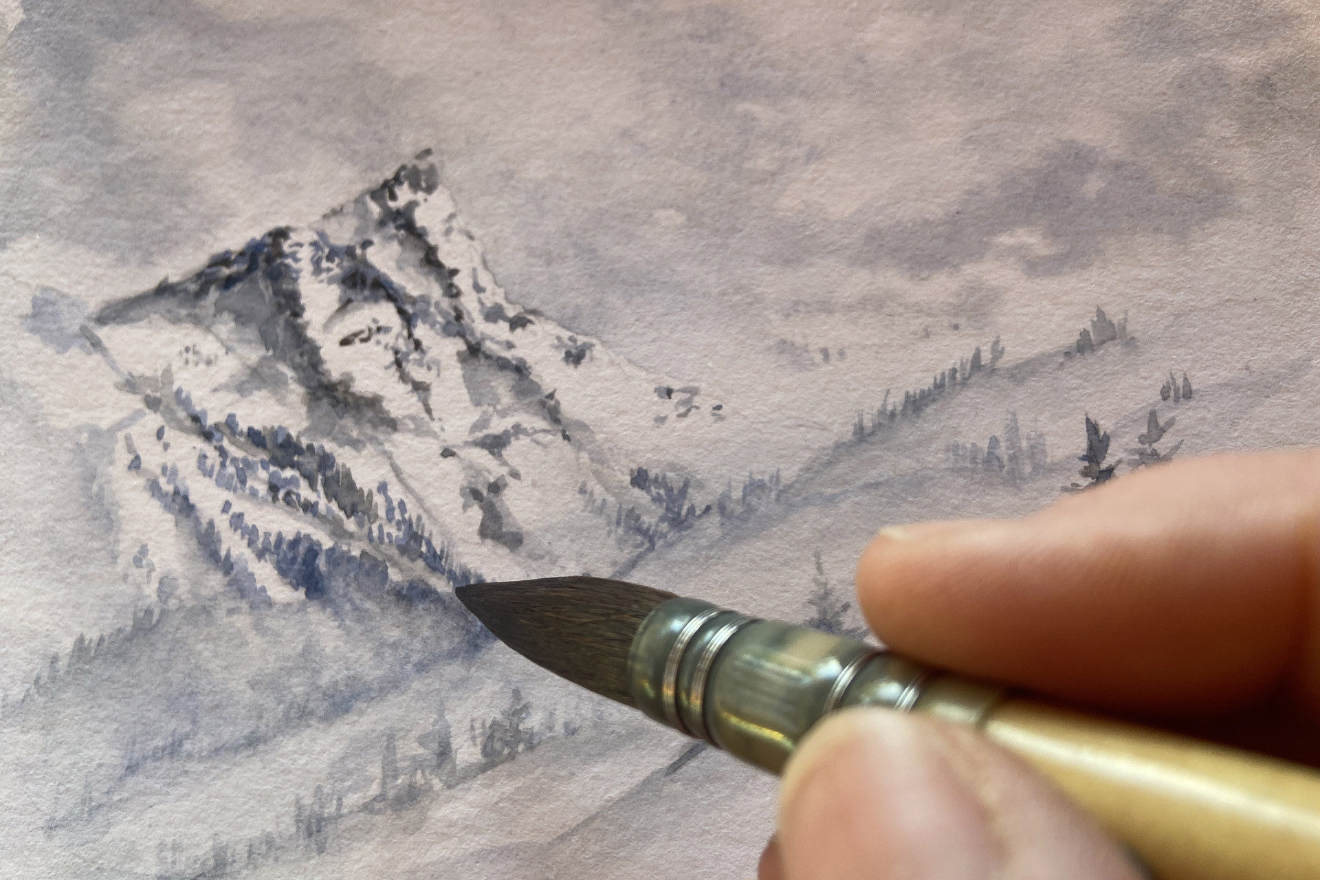 Chamrousse watercolor walk